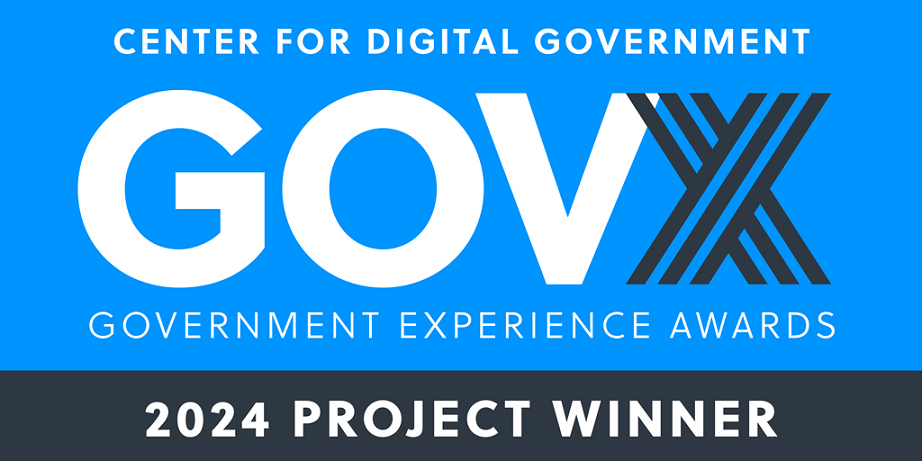 Center For Digital Government-2024 Government Experience Award Winner