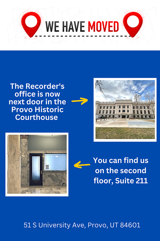 Office Hours and Location | Utah County Recorder